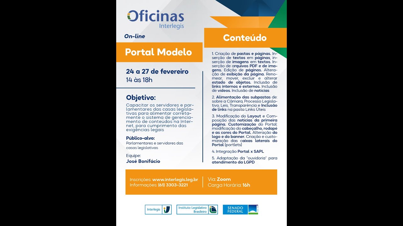 (2) OFICINA DE PORTAL MODELO 3 | Turma 1 - Dia 2 - Parte 1 (25/02/25)