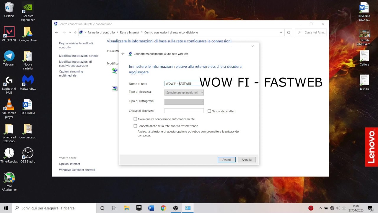 CONNETTERSI AL WOW FI - FASTWEB QUANDO NON SI CONNETTE