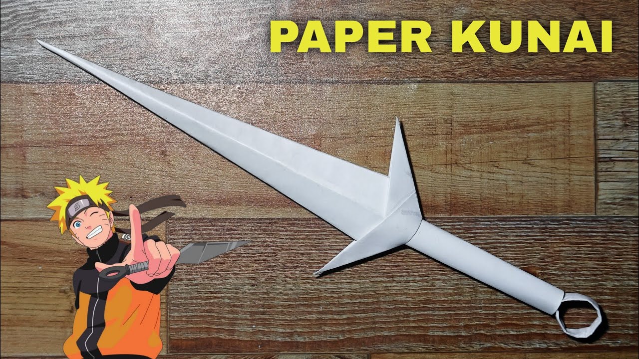 How to Make a Origami kunai | Paper Kunai Making | Simple Kunai 