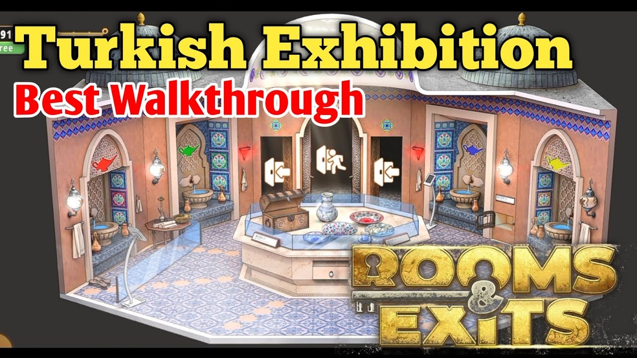 Rooms and Exits  Level 9 Turkish Exhibition Chapter 4 Walkthrough ( Pharaoh's Bride )