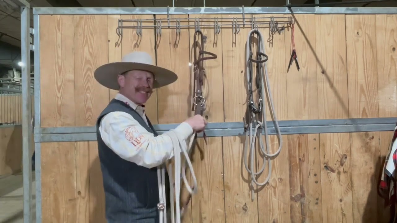 How To Tie A Mecate Rein On Your Headstall