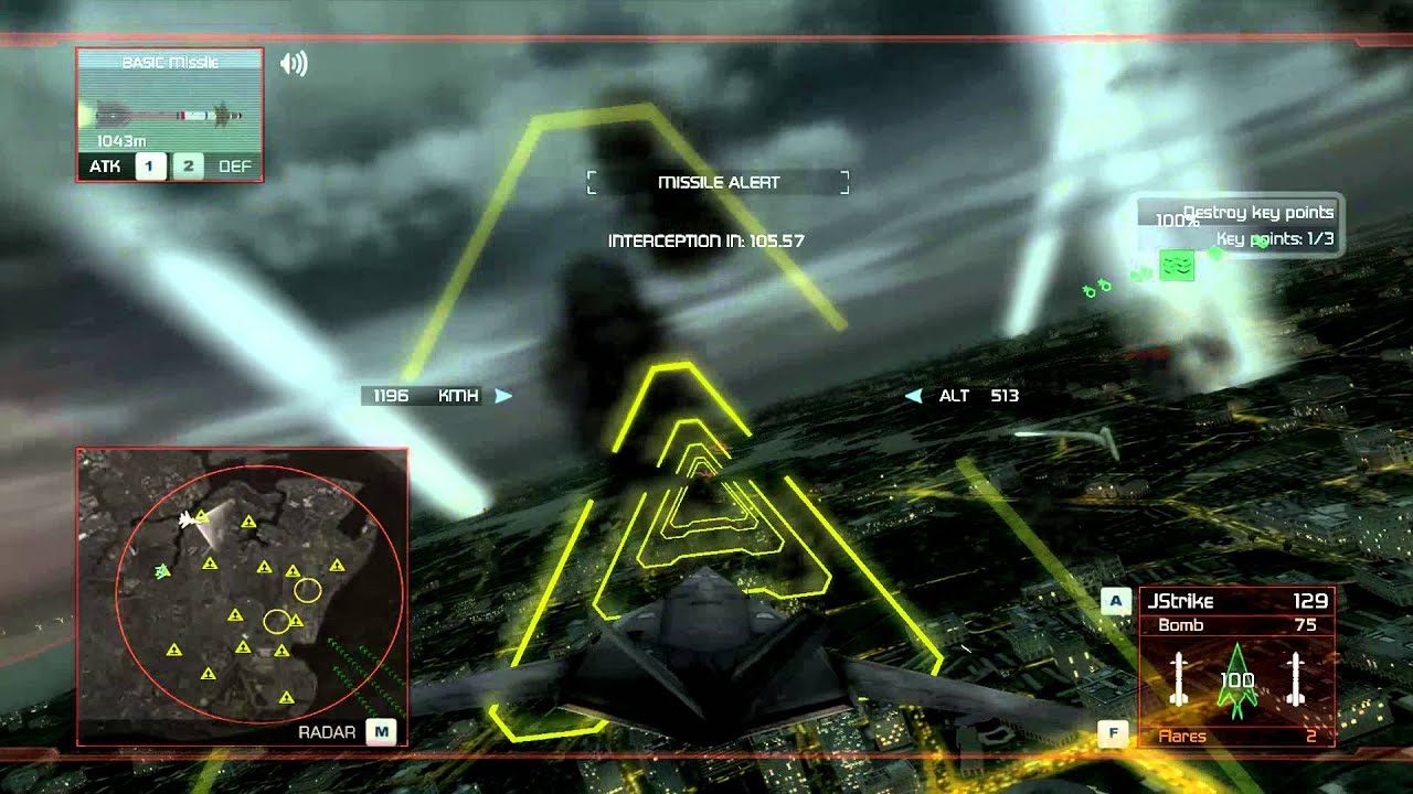 Tom Clancy's H.A.W.X. - F-117 Nighthawk - Mission 14 - Operation - Backhand