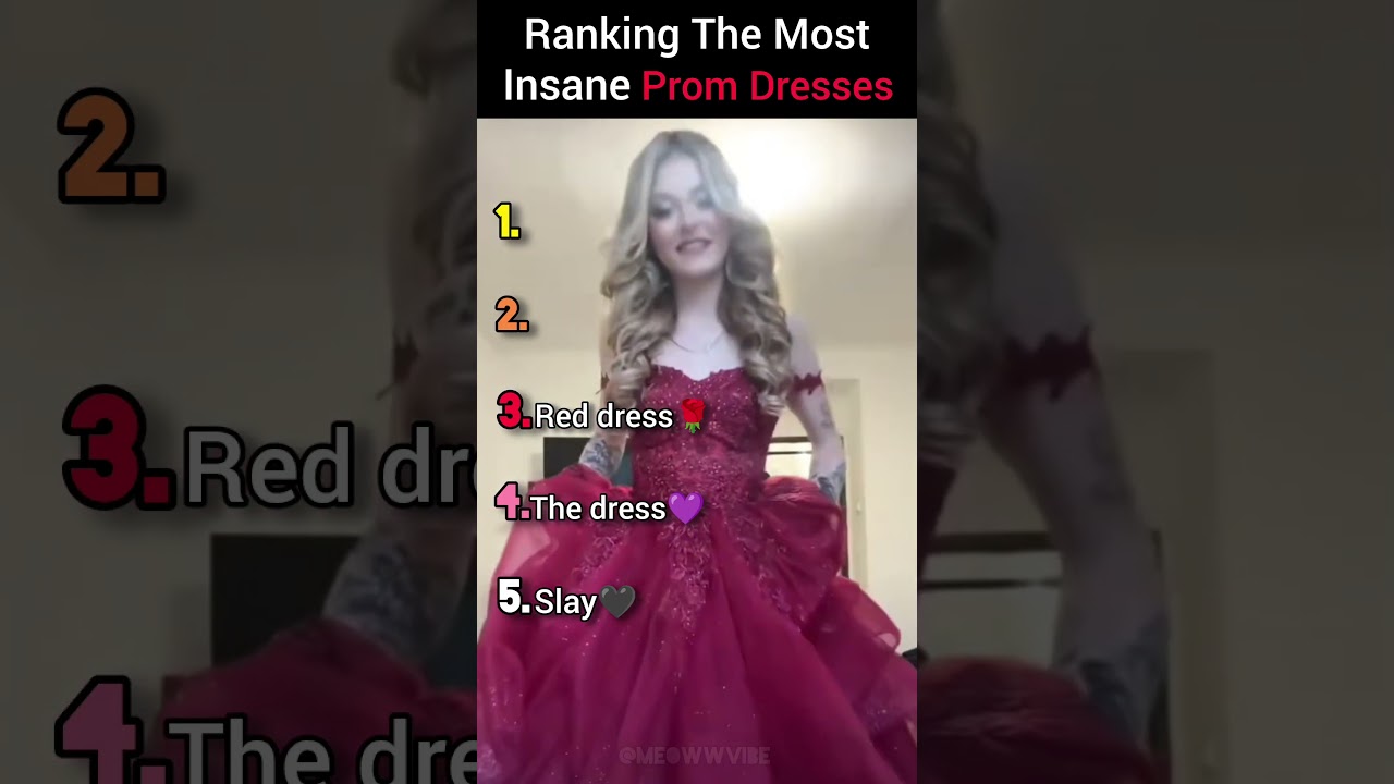 Ranking The Insane Prom Dresses 🌸#ytshorts #prom #dress