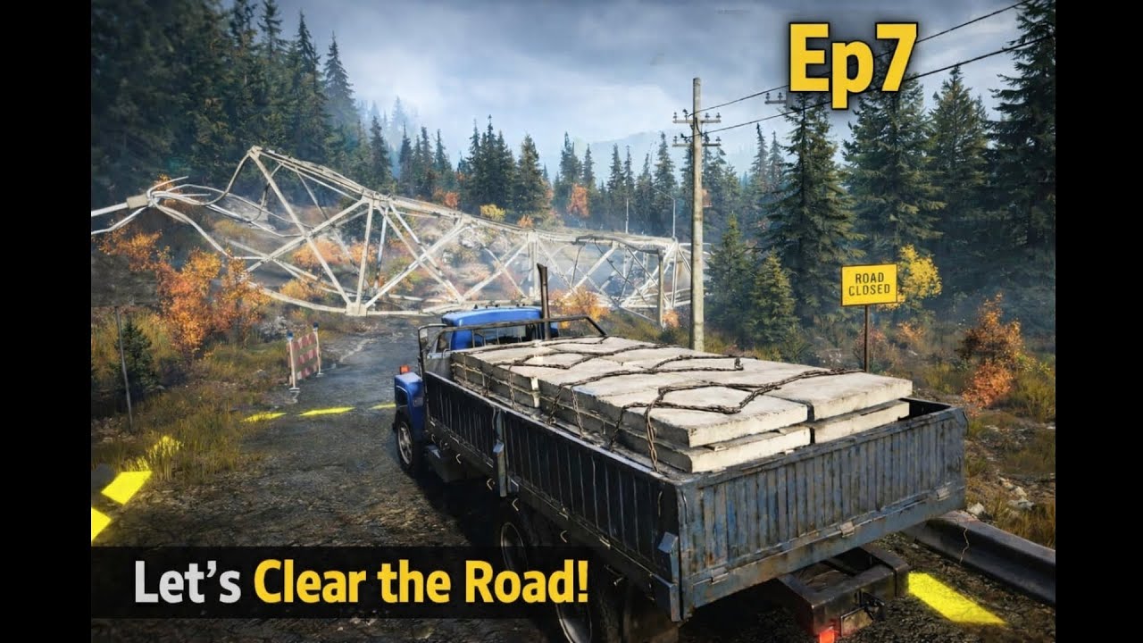 Let's clear the road🤔|SnowRunner Michigan Episode 7