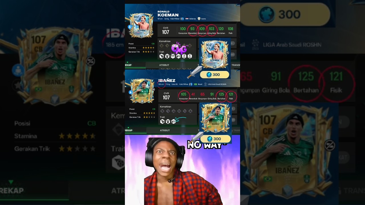 CB 300 SHARD ? KOEMAN 107 X IBANEZ 107 ! EXC SHARD W ? #fcmobile #eafcmobile #ytshorts #shorts