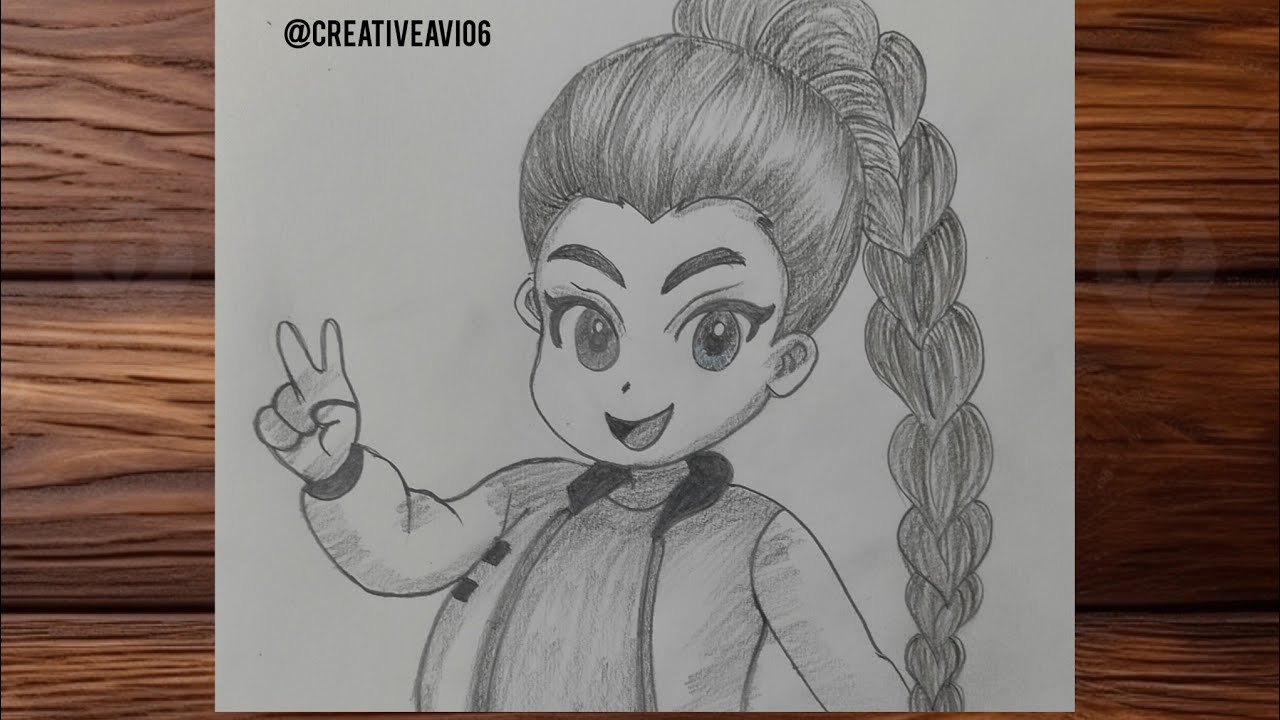 How to draw a Rumi K-pop demon hunters # Rumi sketch # pencil drawing of Rumi
