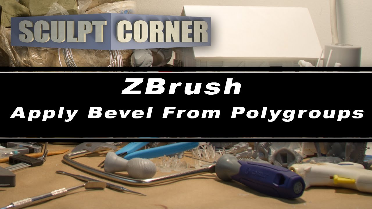 ZBrush: Apply Bevel From Polygroups