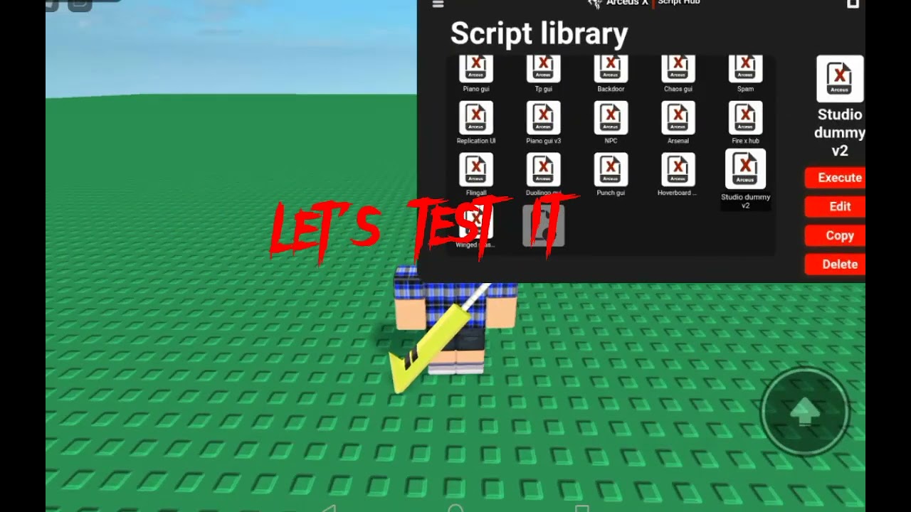 Arceus x script Fe studio dummy v2 @Im_Patrick