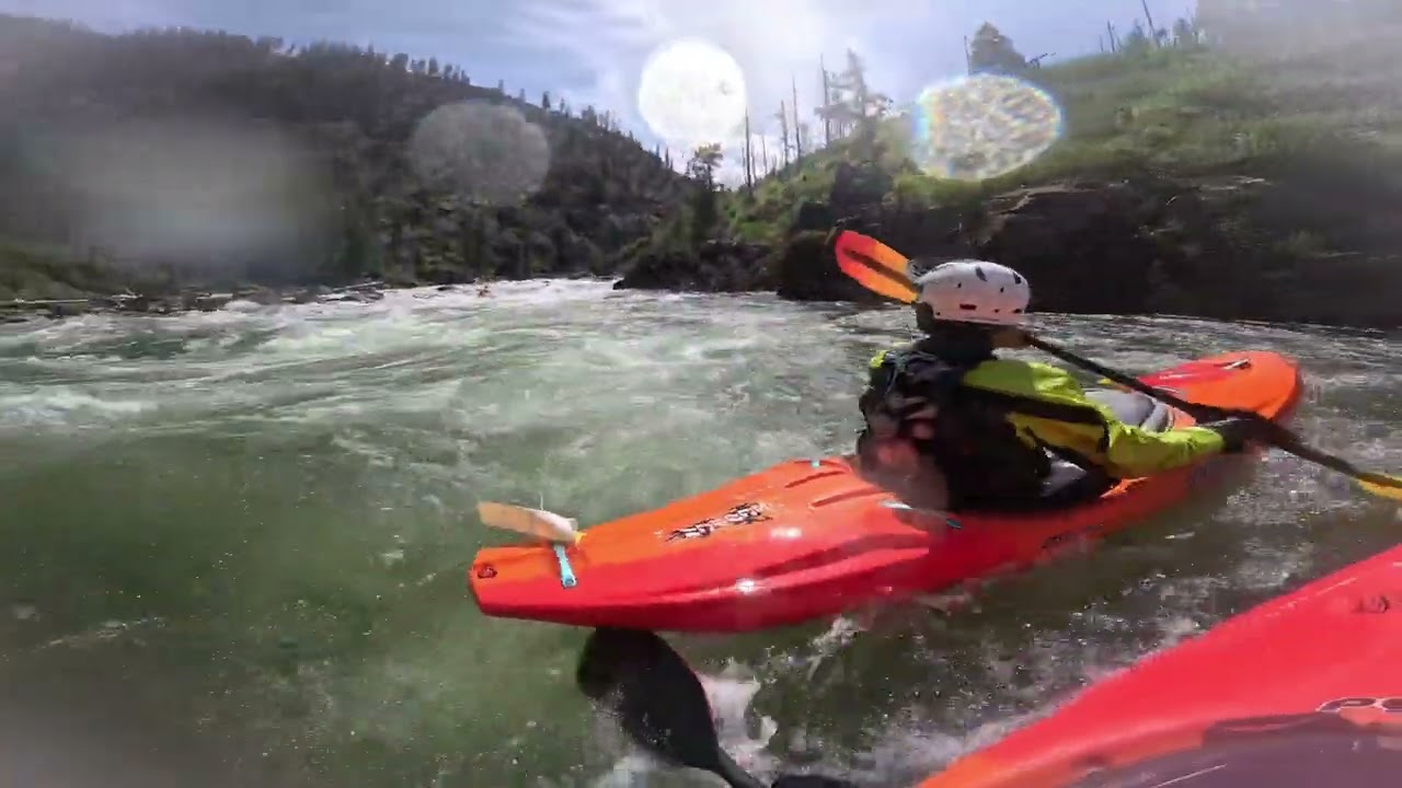 Selway River self support kayaking at highwater