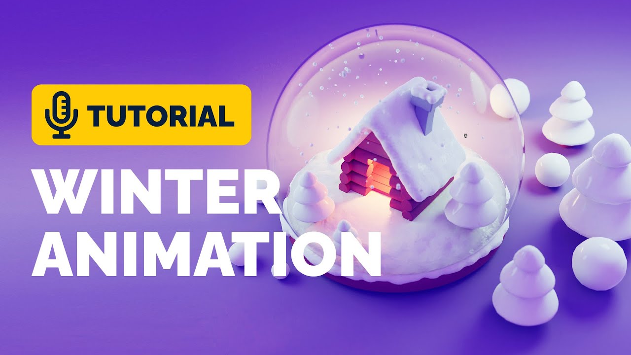 Snow Globe Animation Tutorial in Blender| Polygon Runway