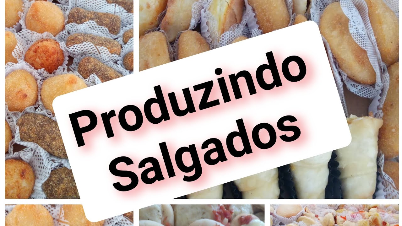 Fazendo salgados de festa 