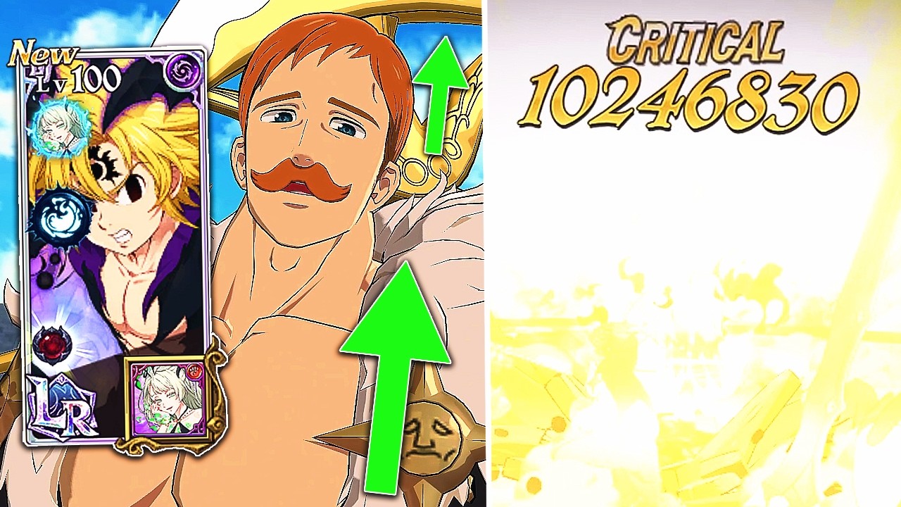 OMG NEW BUFFED LR GREEN ESCANOR 10 MILLION DAMAGE IN PVP! NEMESIS MELIODAS COMBO! [7DS: Grand Cross]