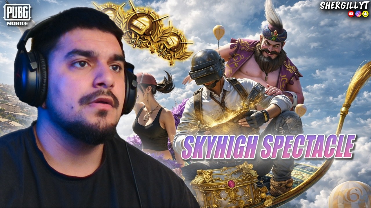 AJJO STREAM SNIPERS | ALADDIN MODE 🤯 Skyhigh Spectacle | PUBG Mobile Live #shortslive #verticallive