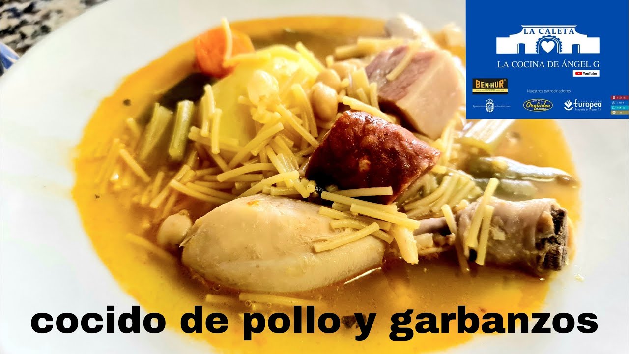 cocido de pollo y garbanzos