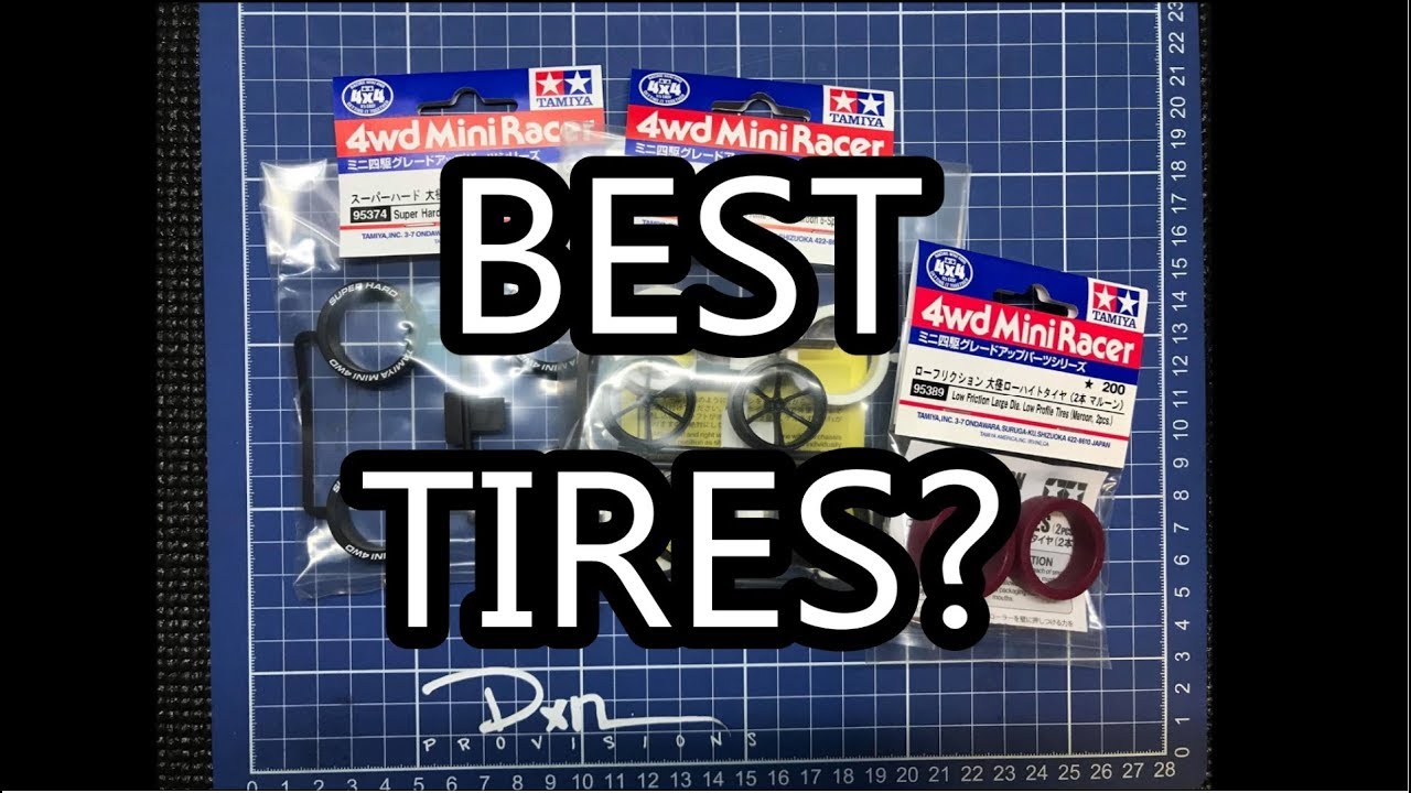[Mini 4WD] Тестирование Tamiya Mini 4WD: лучший состав шин