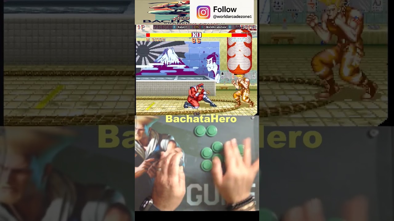 Bison vs Guile Good Combo , Street Fighter II Champion Edition #sf2ce #retrogaming #shorts