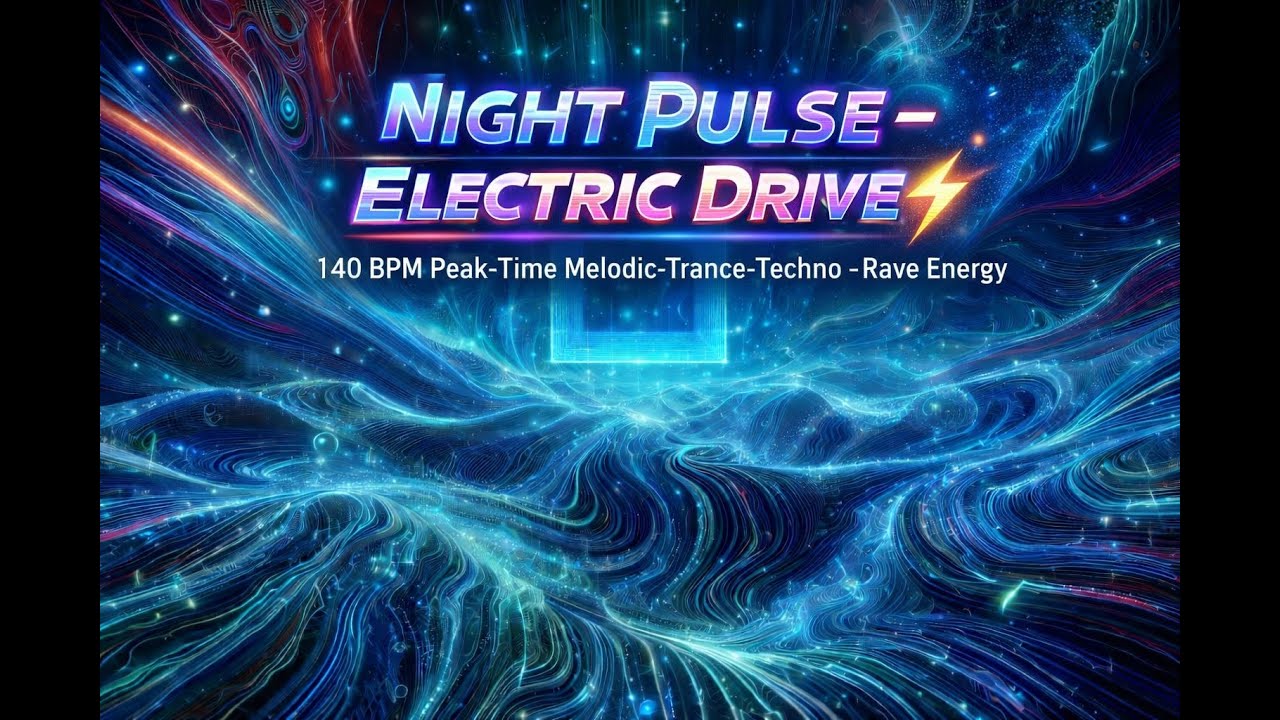 Night Pulse – Electric Drive ⚡ | 140 BPM Peak-Time Techno Trance | Rave Energy vol. 1.08