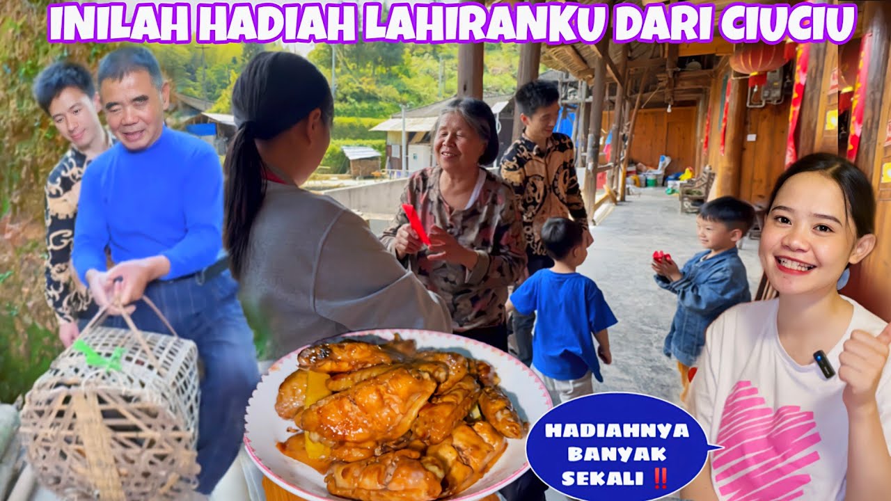 AMBIL HADIAH LAHIRAN DARI CIUCIU TERTUA (KAKAK DARI MAMA MERTUA), BANYAK SEKALI