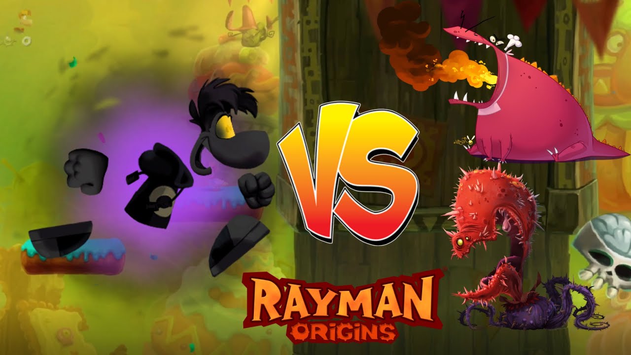 dark rayman origins vs all bosses