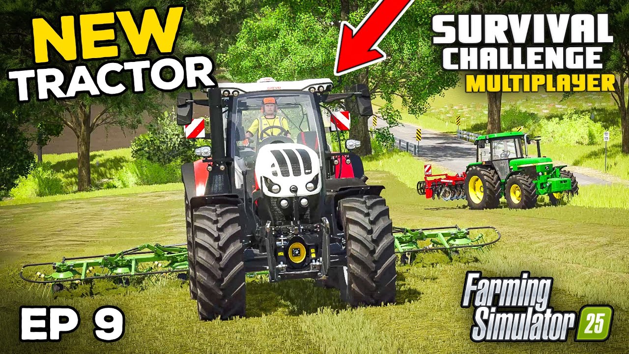 NEW 200+ HP TRACTOR | Farming Simulator 25 - Survival Challenge | Episode 9