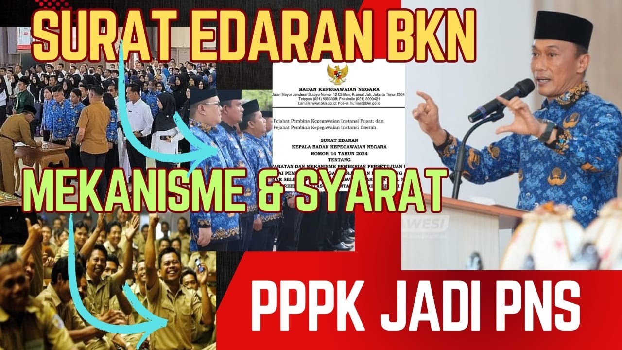 Surat Edaran BKN Tentang Mekanisme & Persyaratan Peralihan PPPK Menjadi PNS