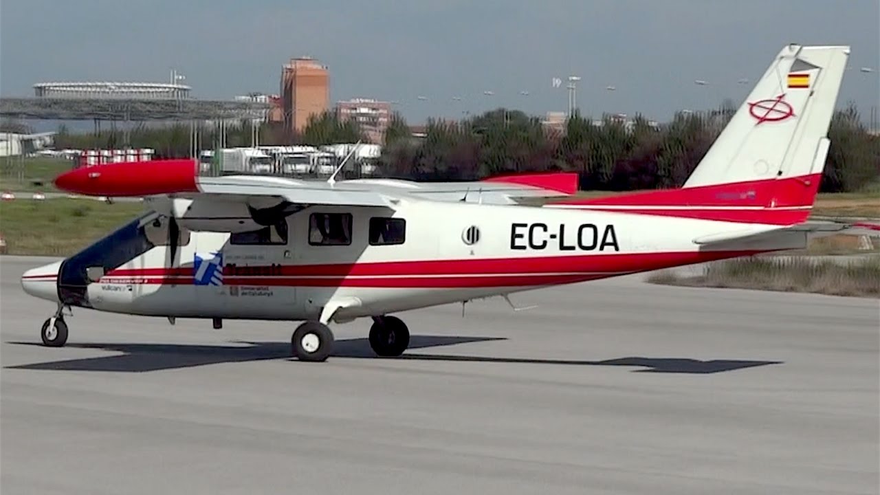 Despegue Vulcanair P68 Observer 2 (EC-LOA) - Aerop. Sabadell