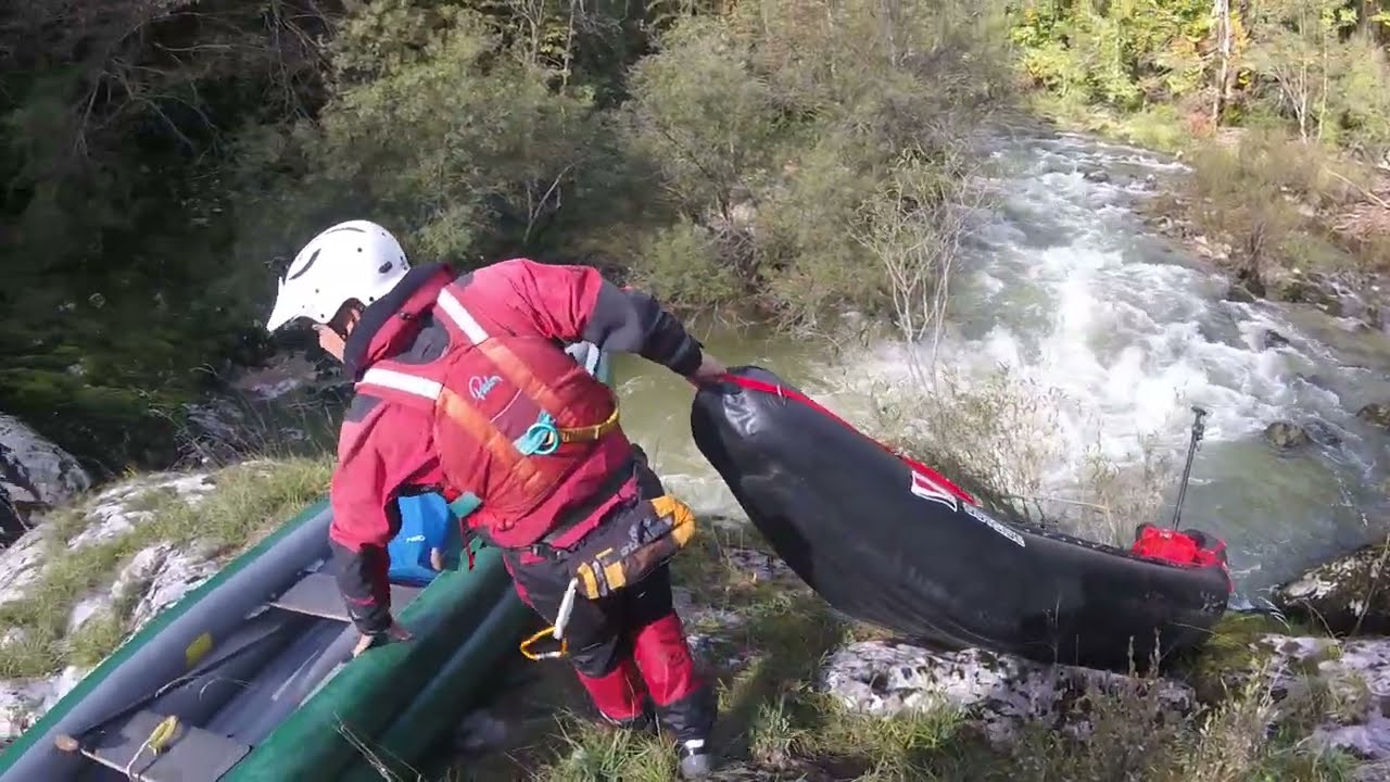 Rivière Semine en canoés gonflables - St-Germain au Pont-de-Coz