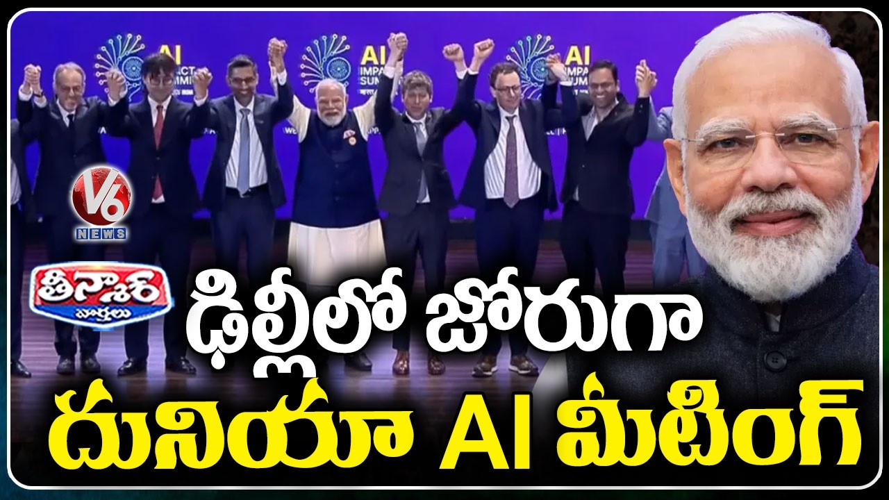 India Hosts Global AI Summit with Leaders from Around the World In Delhi  | PM Modi | V6 News