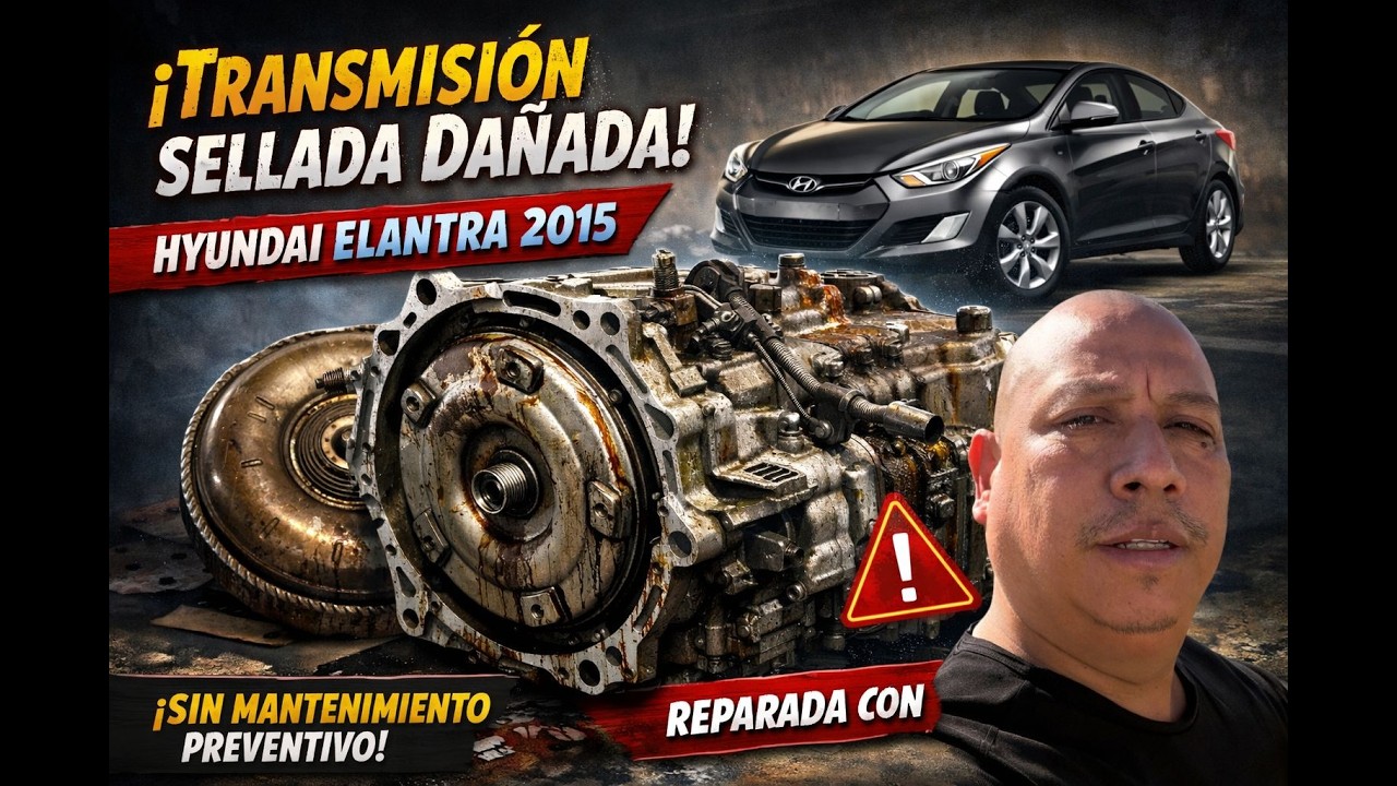 ⚠️ Nadie te dice esto del Hyundai Elantra 2015 | Transmisión sellada dañada