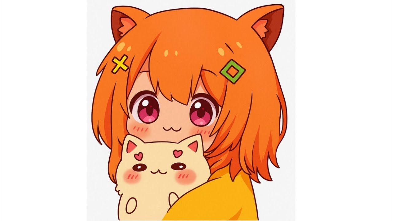 How to Draw Cute Anime Cat Girl Step by Step  Easy Drawing Tutorial for Beginners