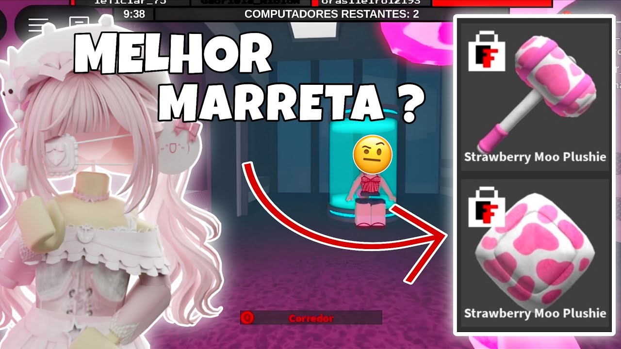 • TESTEI O SET STRAWBERRY MOO PLUSHIE ! ( Melhor marreta do jogo?) - FTF •