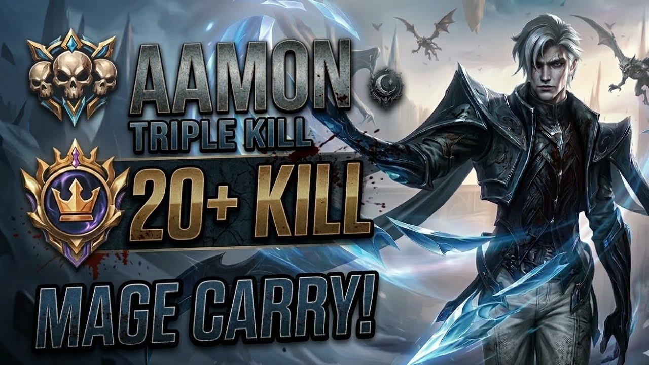 🔥 AAMON 20 KILLS TRIPLE KILL GAMEPLAY | Mage Build Dominating Ranked! 💥 | MLBB