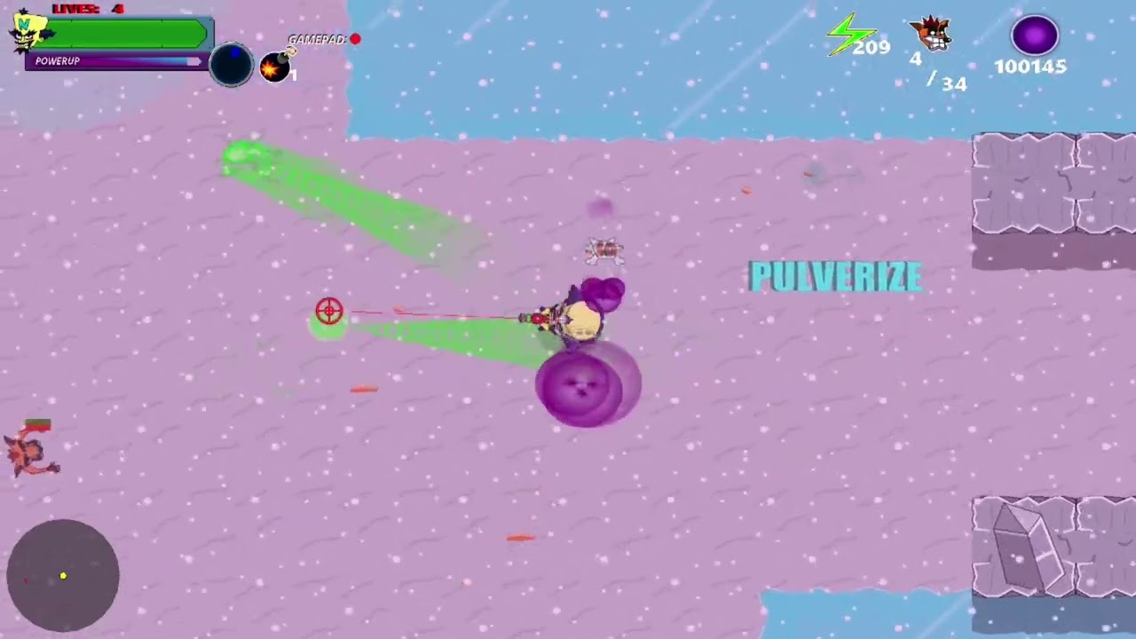 Cortex Commandos - Игровой процесс уровня Alpha 