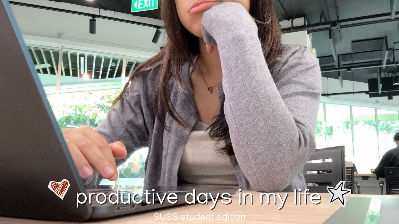 a productive day in my life as a university student in singapore 📚🤓