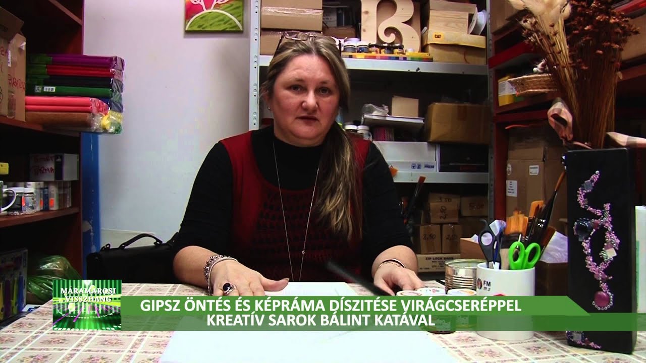 Gipsz öntés és képráma virágcseréppel - Kreatív sarok Bálint Katával