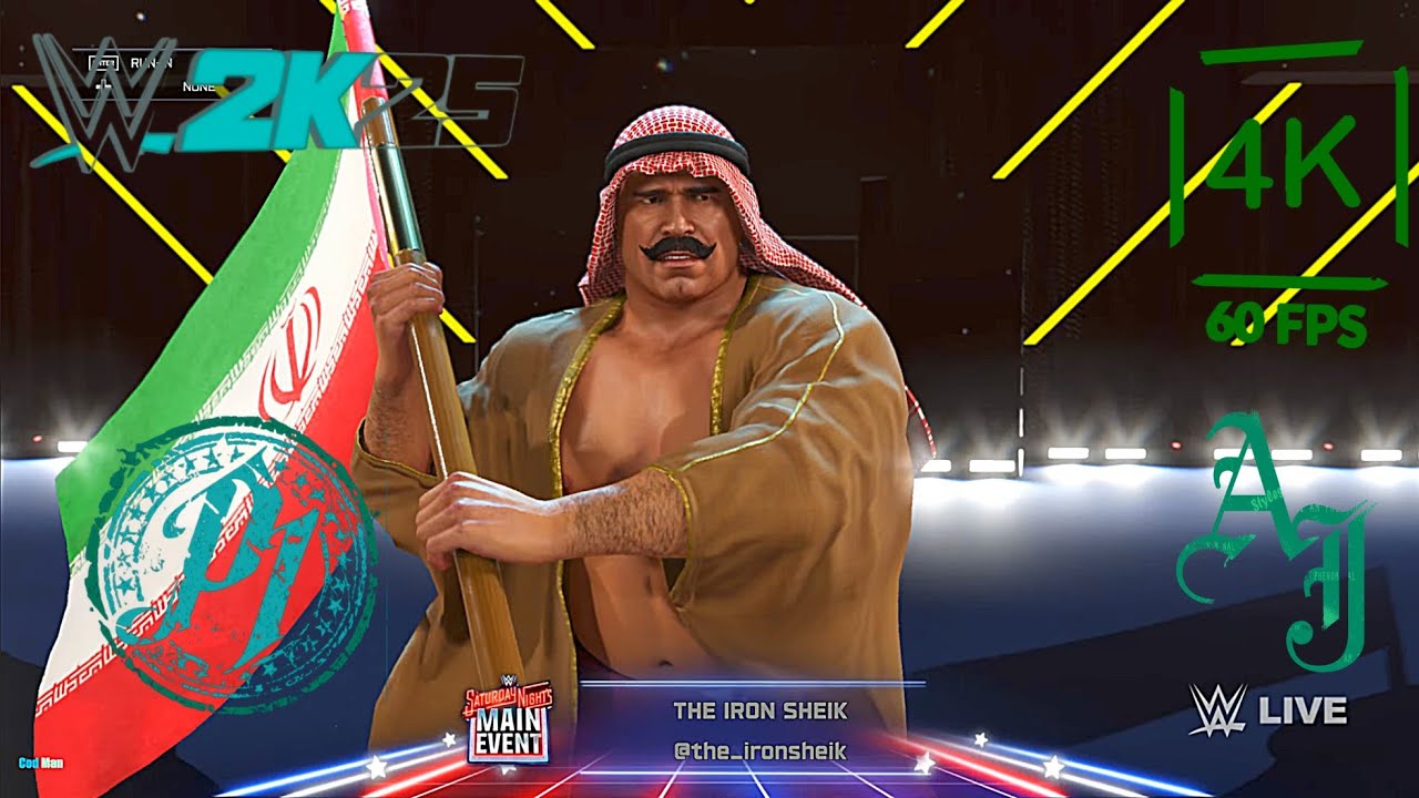 Aj Styles vs The Iron Sheik| Wwe 2k25 | The Phenomenal One | Extreme Rules Match |⭐⭐