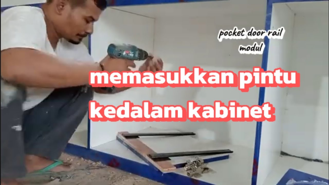 Tutorial memasang rel pocket door 