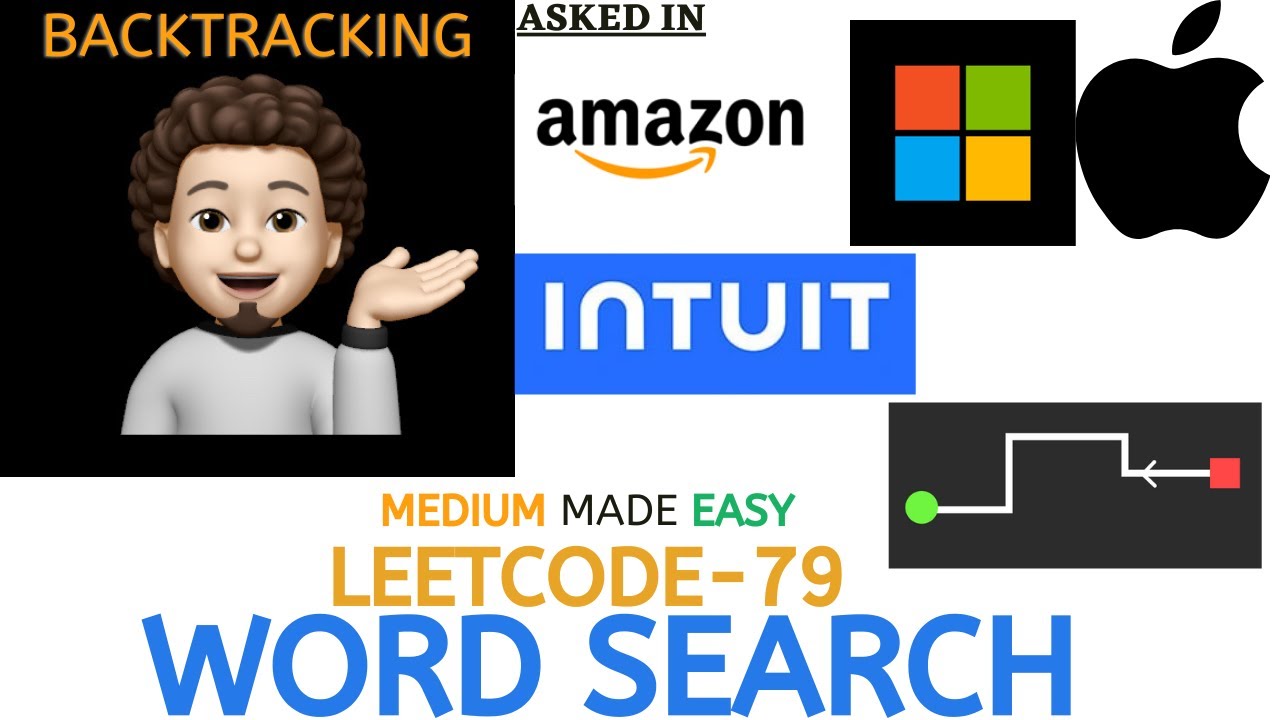 Word Search | In Depth Explanation | Apple | Amazon | Microsoft | codestorywithMIK