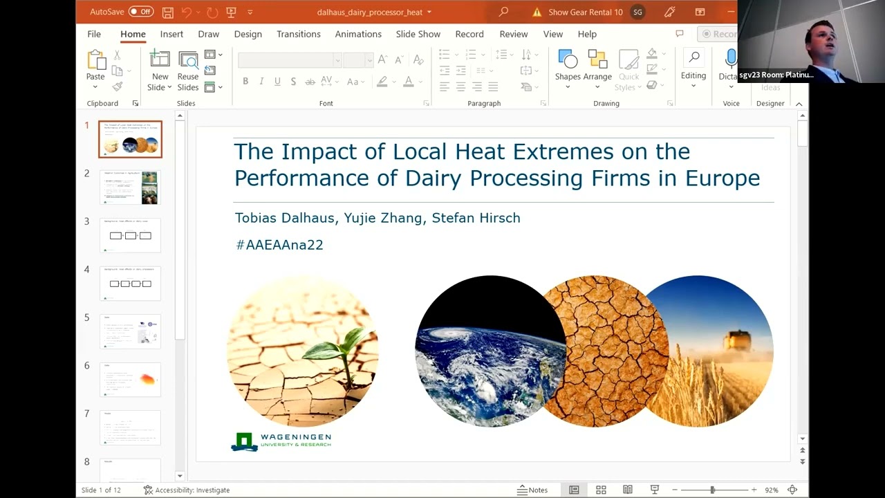 Applied Risk Analysis - Agricultural Production Risk: Methods and Practice
