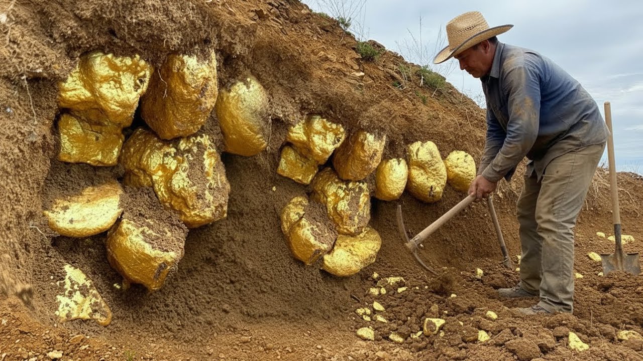 Hidden Treasure Found Underground – Massive Gold Nuggets