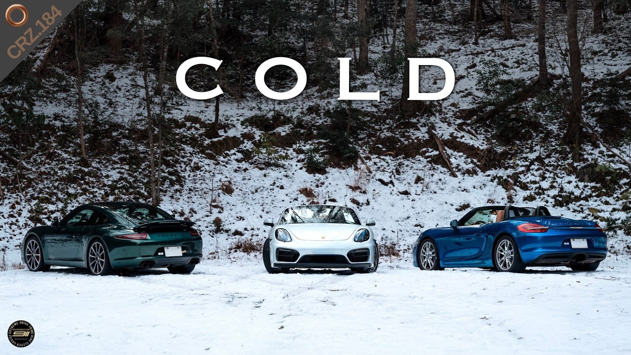CRZ184 | ミッション『厳冬期のツーリングを完遂せよ！』 真冬にポルシェ3台で挑む雪降る奥三河！積雪を避けて狭隘路三昧の限界に挑む旅！