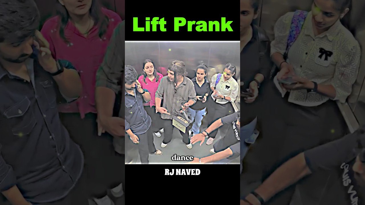 Милая девушка танцует в лифте (розыгрыш) 😂 Не пропустите концовку 🫶Автор видео: Rj Naved 😚 #rjnav...