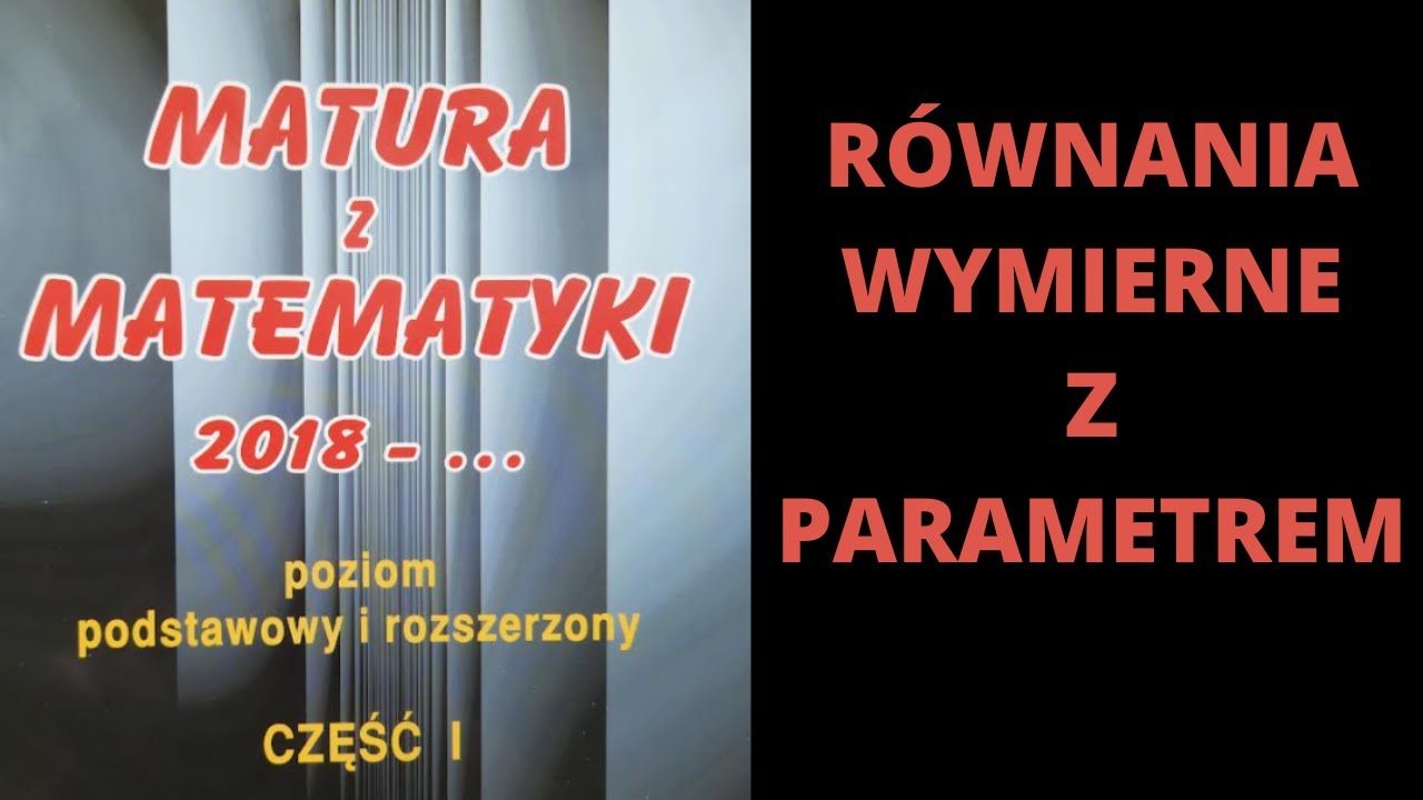 Równania wymierne z parametrem