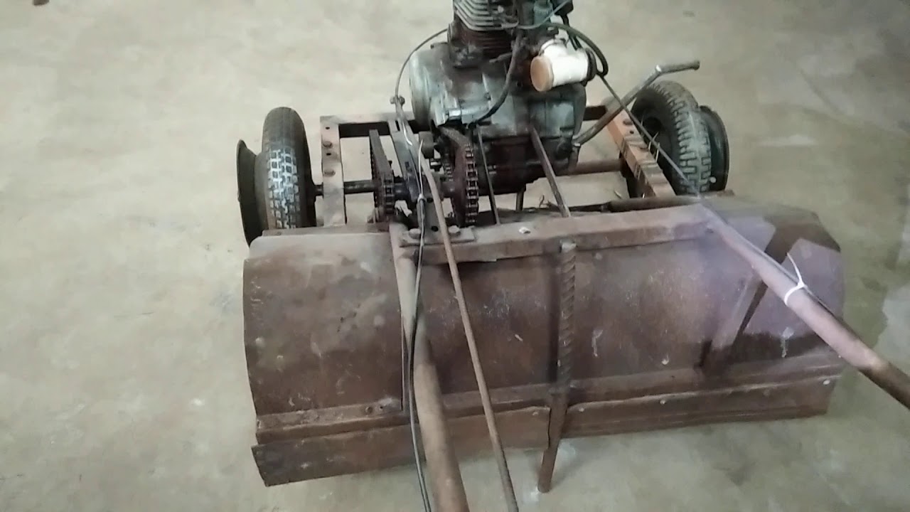Moto cultivador caseiro em detalhes