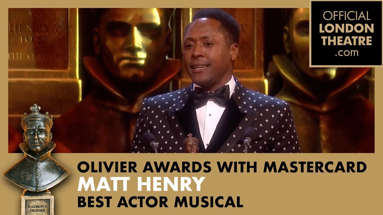 Matt Henry wins Best Actor in a Musical for Kinky Boots | Olivier Awards 2016 with Mastercard