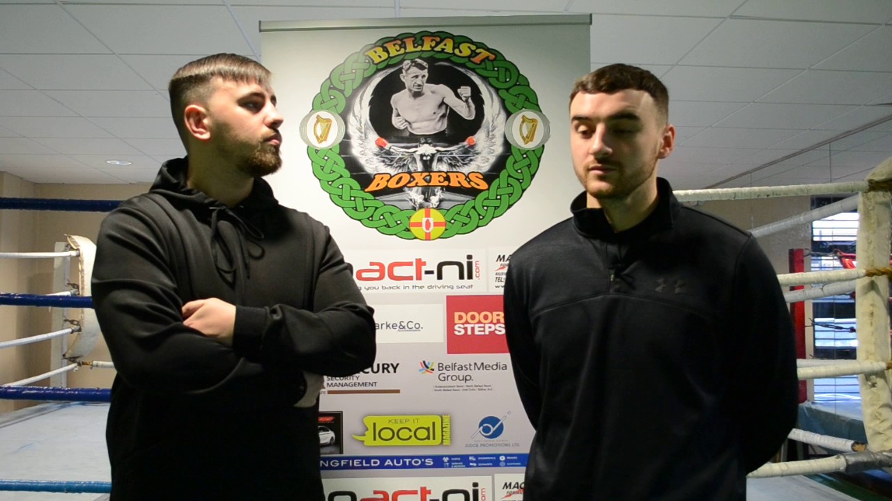 Ray Ginley and Dee Walsh Immanuel Boxing Gym Belfast