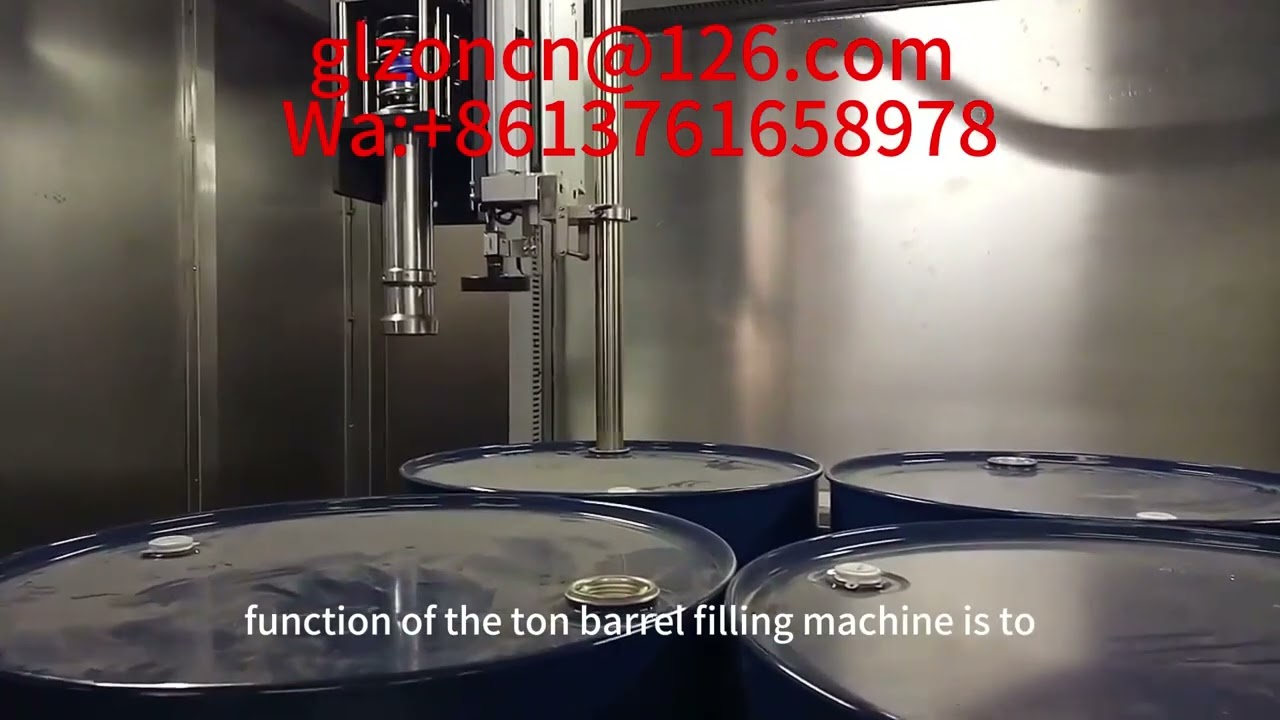 visual matching filling IBC/200L barrel - fully automatic and efficient