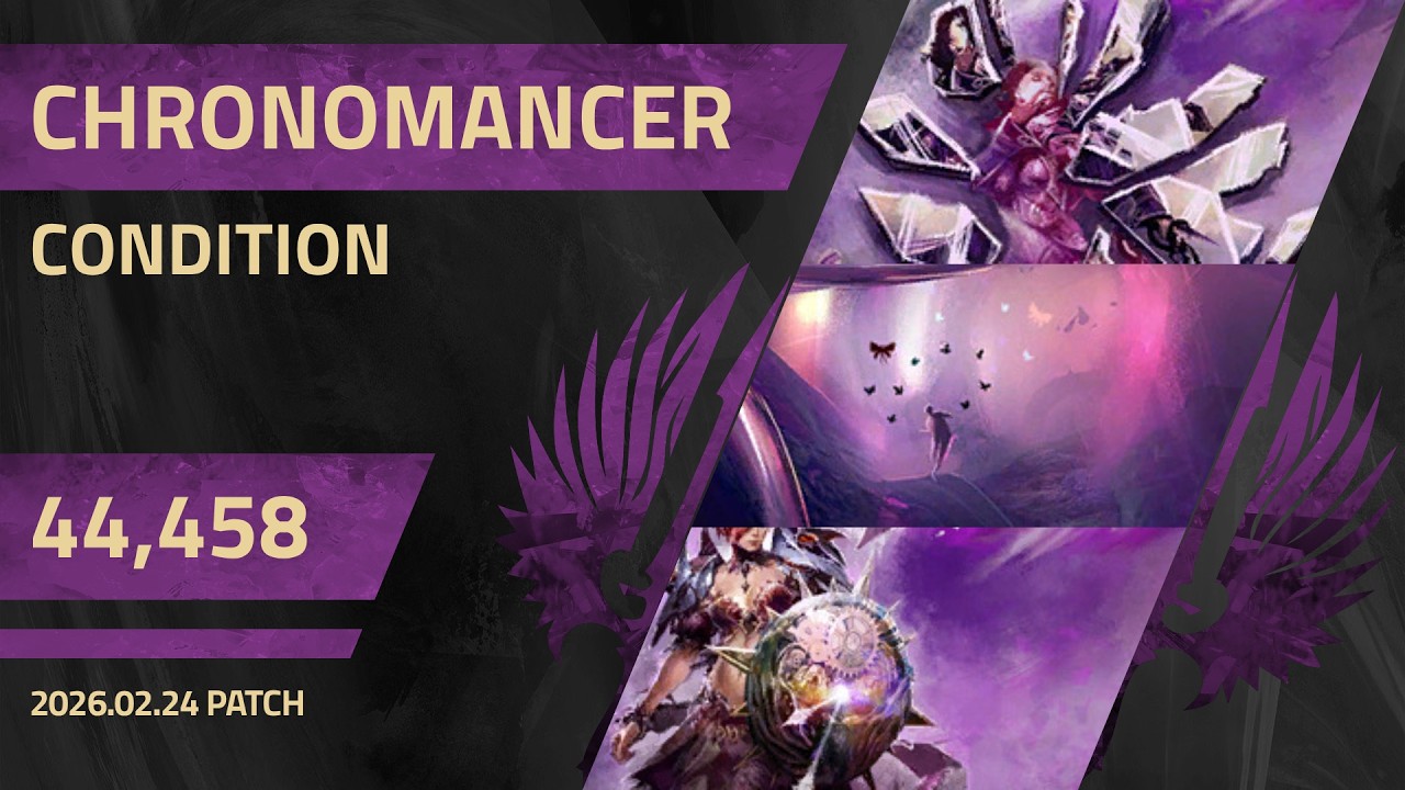 [CnD] Conditon Chronomancer (Sc/To & Staff) 44,458 DPS Benchmark | February 24 Patch