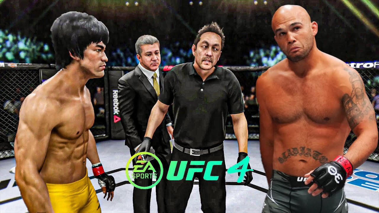 Брюс Ли против Робби Лоулера EA Sports UFC 4 Бойцовский клуб Брюса Ли 🔥🐲