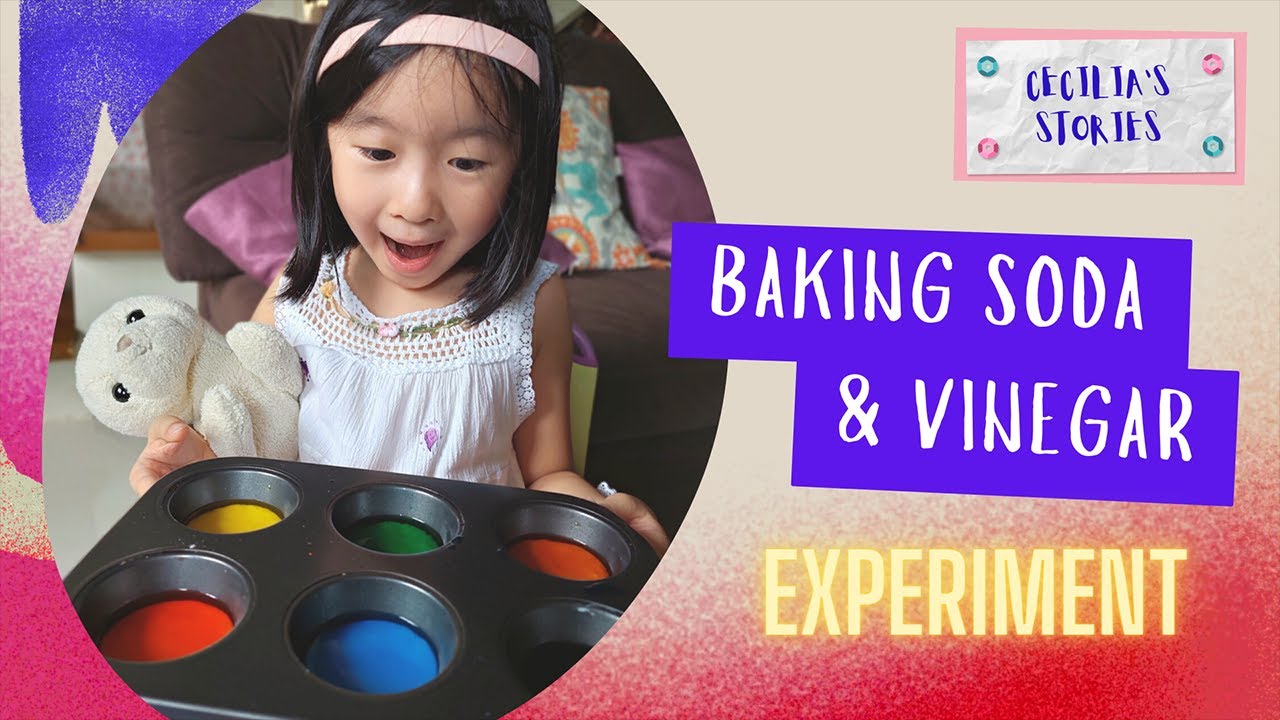 Baking Soda and Vinegar Experiment | Color Mixing